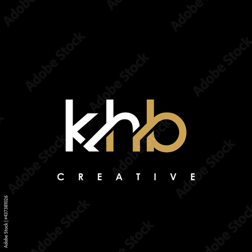 KHB Letter Initial Logo Design Template Vector Illustration