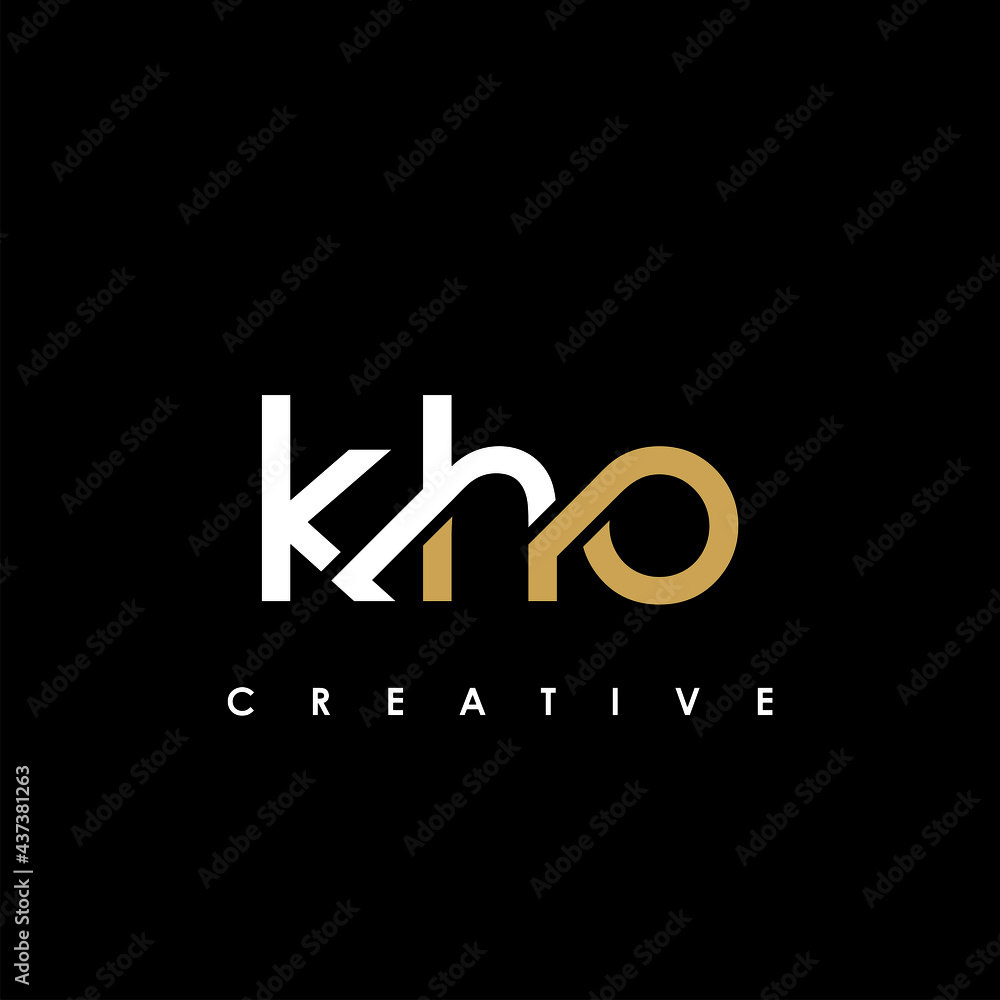 KHO Letter Initial Logo Design Template Vector Illustration KHO Letter Initial Logo Design Template Vector Illustration