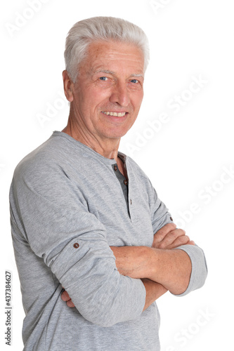 portrait of smiling senior man