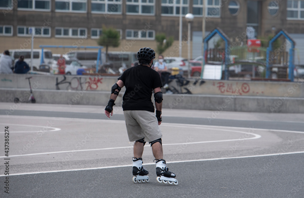 skater doing sports on the street