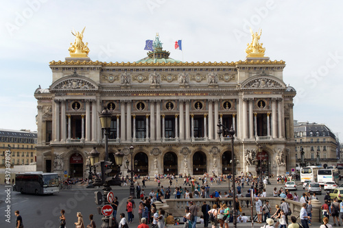 Paris (France). Exterior of the Opera Garnier in the city of Paris
