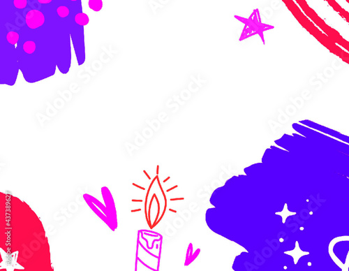 Abstract Colored Child Like Birthday Blog