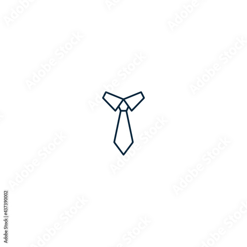 The tie icon. Necktie and neckcloth symbol icon