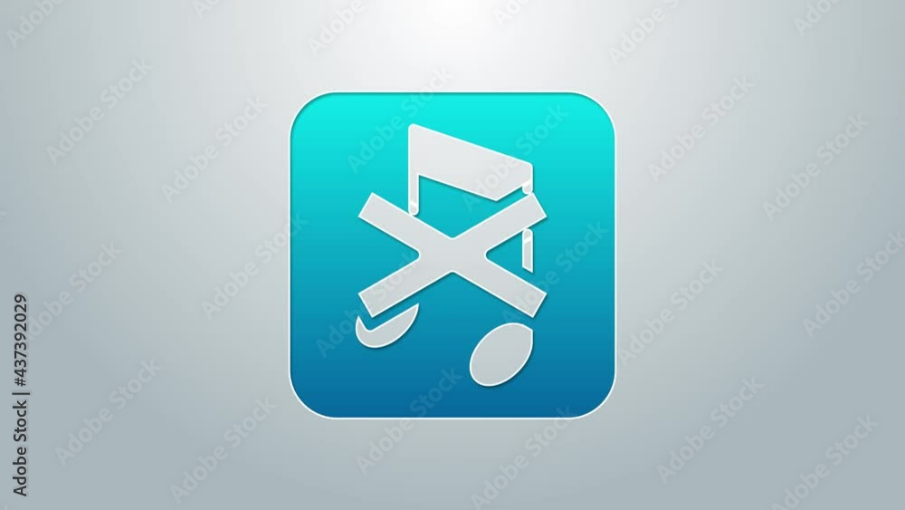 Blue line Speaker mute icon isolated on grey background. No sound icon. Volume Off symbol. 4K Video motion graphic animation Blue line Speaker mute icon isolated on grey background. No sound icon. Volume Off symbol. 4K Video motion graphic animation