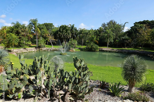 Pinecrest Garden a lush exotic botanical gardens, located in Pinecrest Village, Florida, USA. 