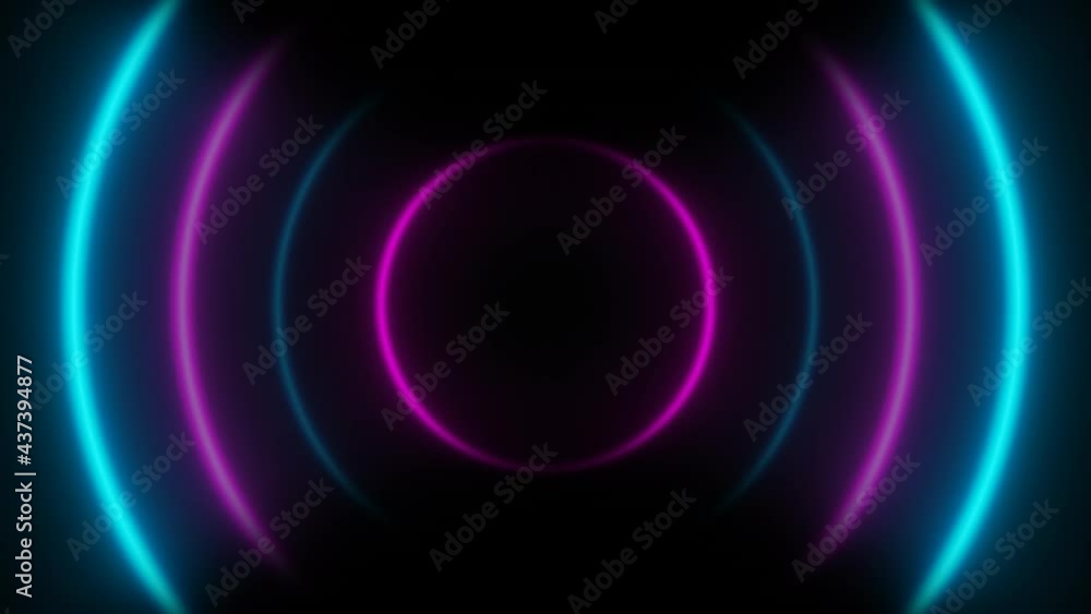 Animation Neon Abstract Lines, Glowing Blue And Purple Geometric Animation Animation Neon Abstract Lines, Glowing Blue And Purple Geometric Animation