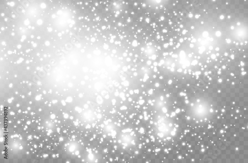 The dust sparks and golden stars shine with special light. Vector sparkles on a transparent background. Christmas light effect. Sparkling magical dust particles.