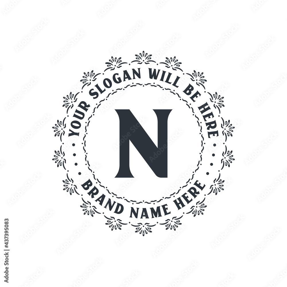 Luxury creative letter N logo for company, N letter logo free vector Luxury creative letter N logo for company, N letter logo free vector
