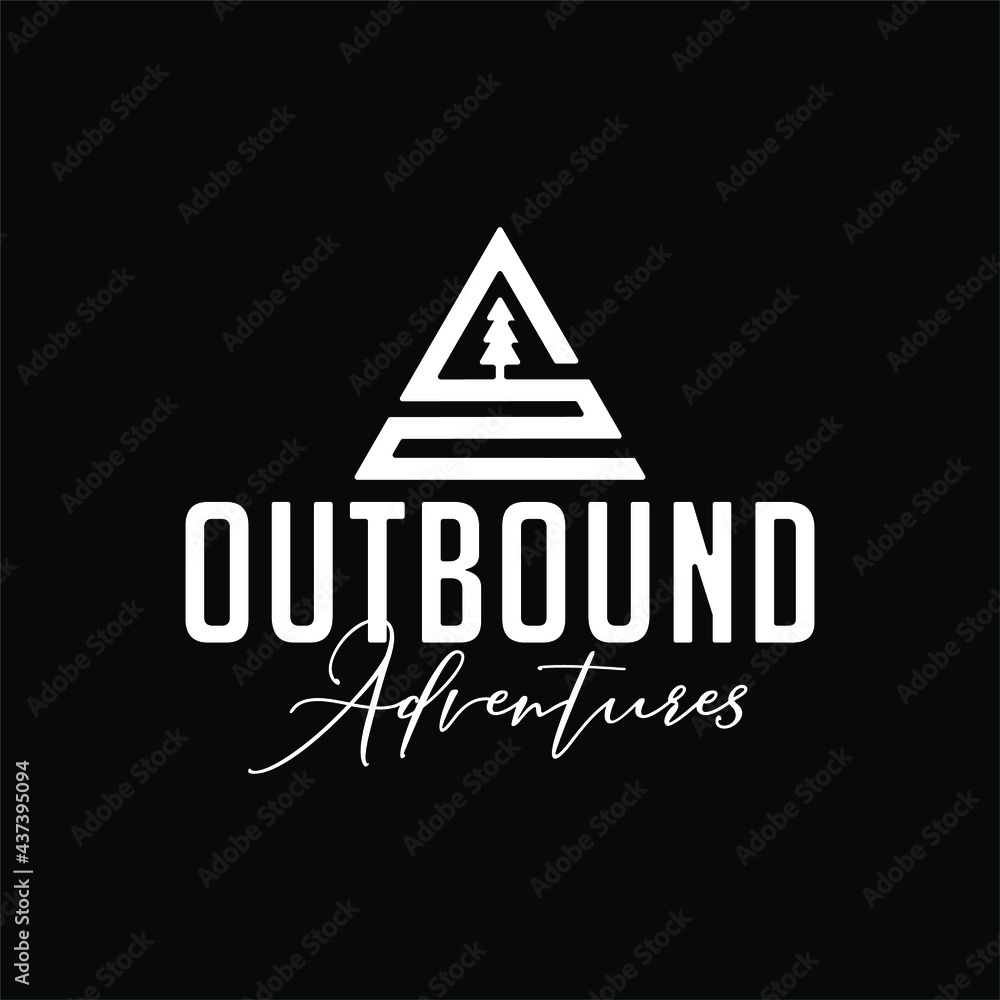 Outbound Adventure Emblem Logo Designs