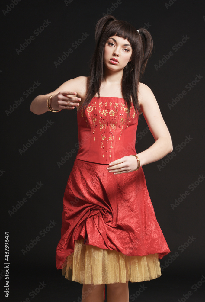 Portrait of beautiful young woman posing. doll Portrait of beautiful young woman posing. doll