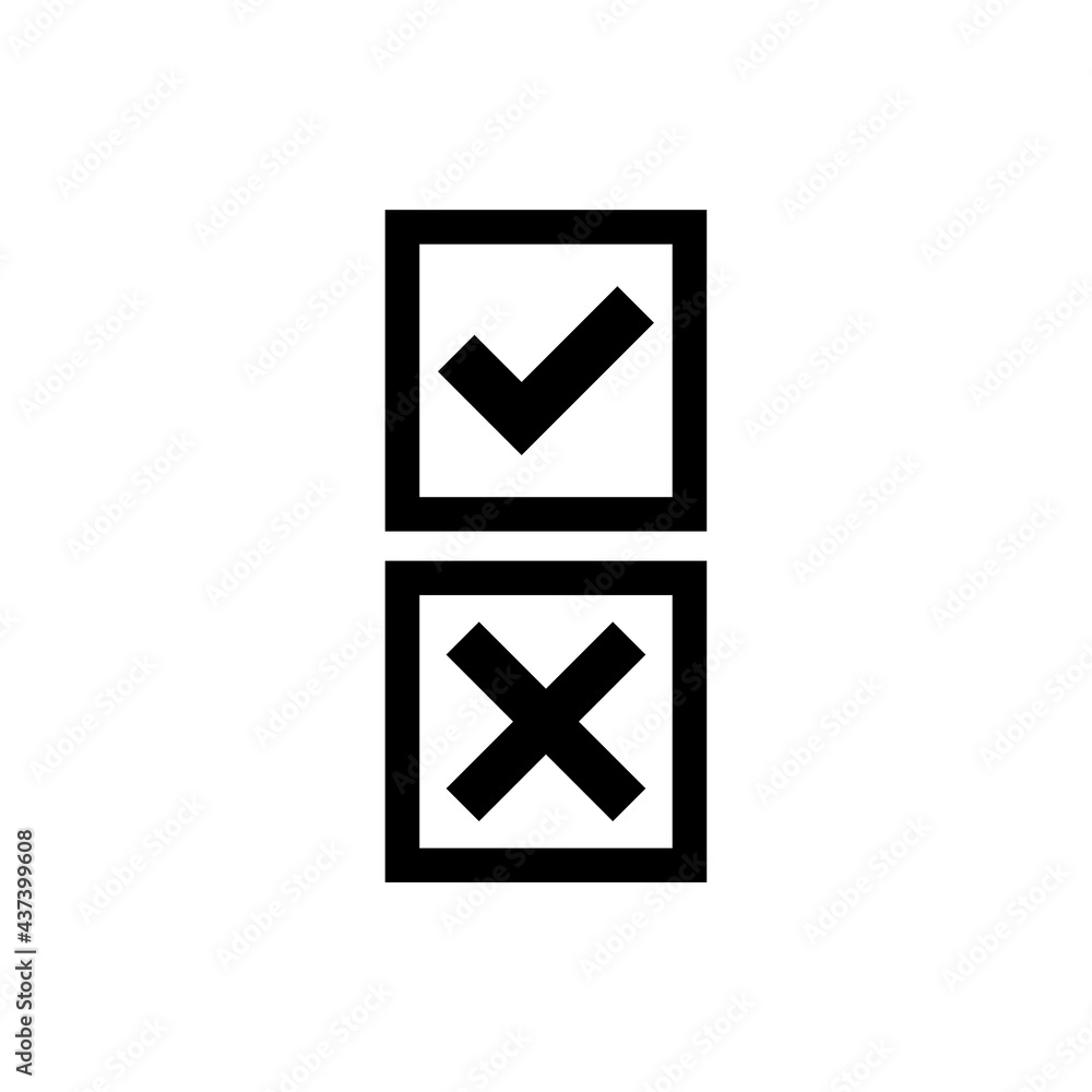 Election vote icon logo isolated on white background. Hand putting paper in a box icon Election vote icon logo isolated on white background. Hand putting paper in a box icon