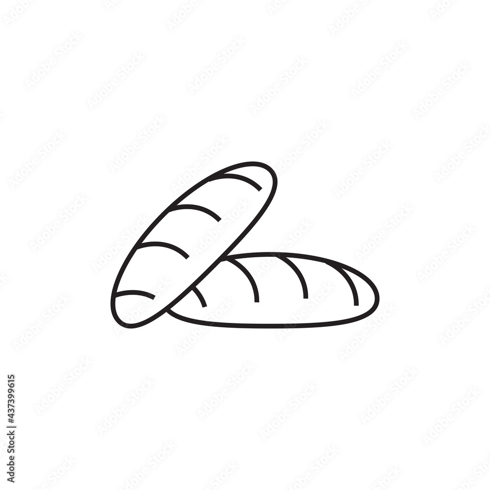 Black flat line vector icon for bowl with boiled rice and chopsticks on white background Black flat line vector icon for bowl with boiled rice and chopsticks on white background