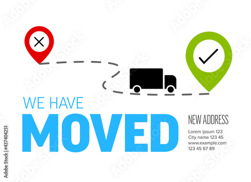 We are moving minimalistic flyer template