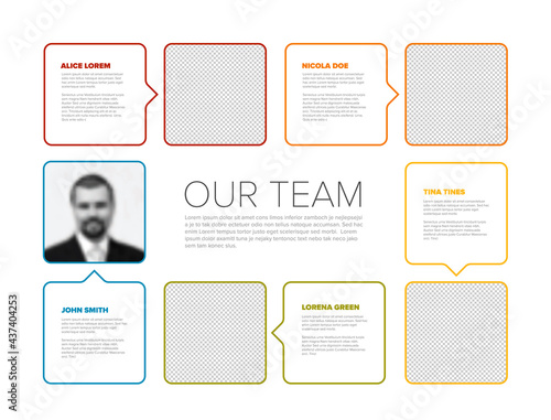 Company team presentation template