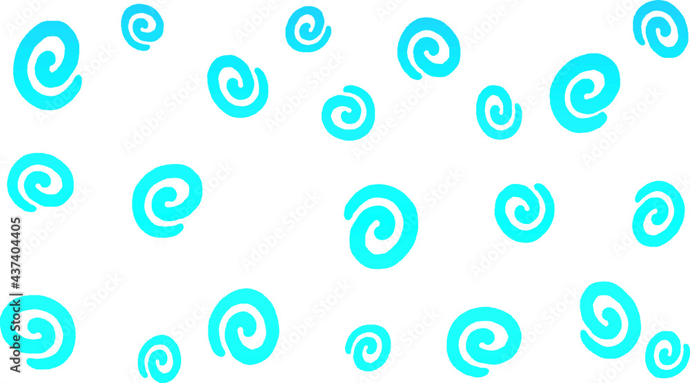 Swirl pattern blue