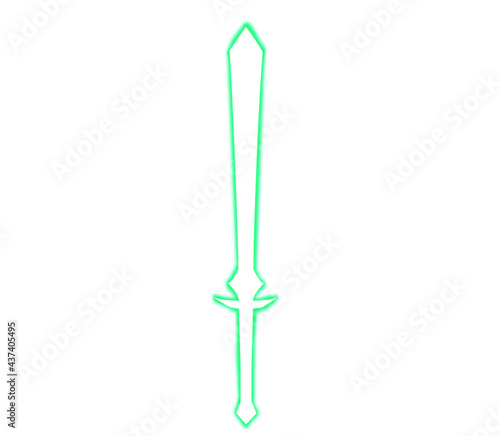 Green sword design