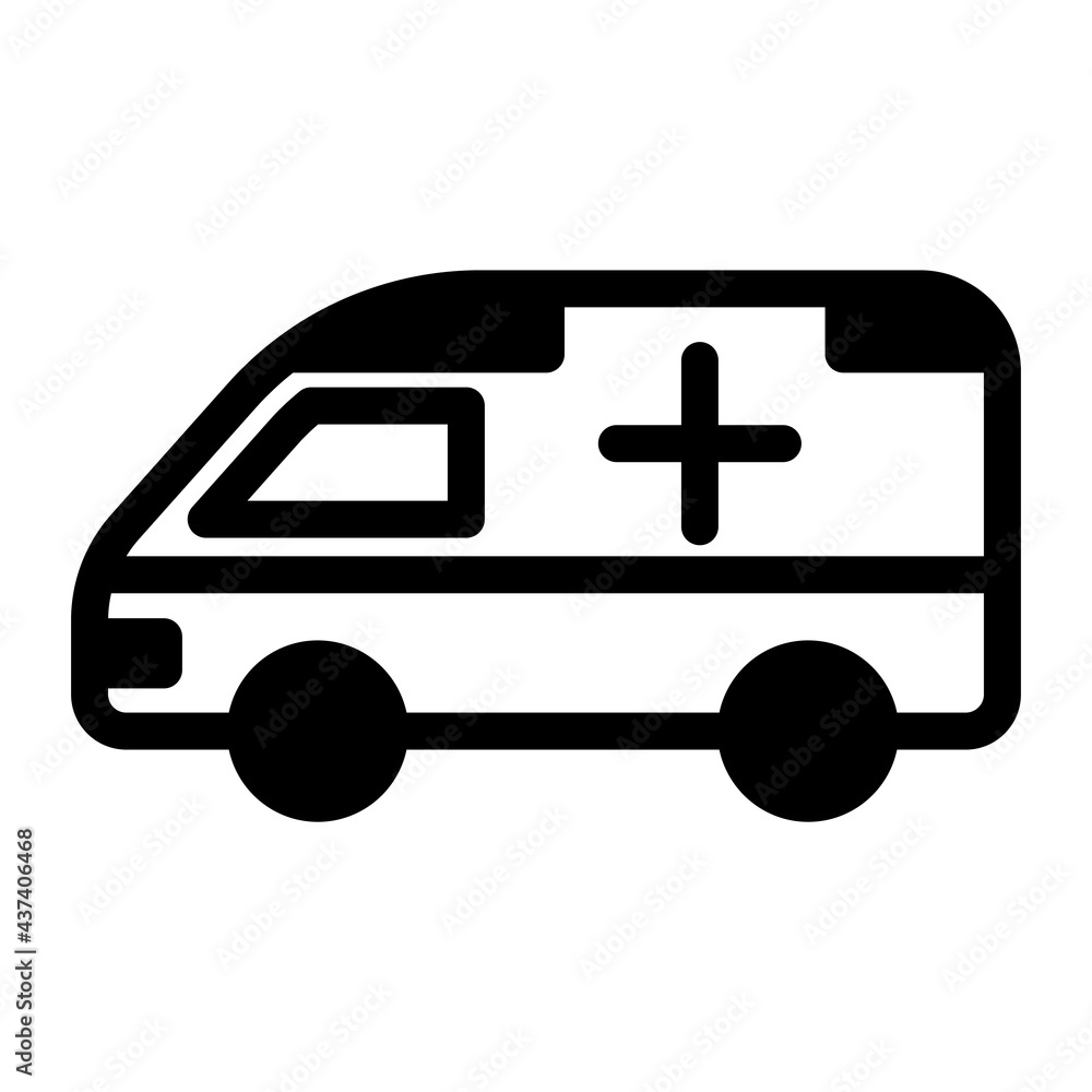 Ambulance Icon Vector Art 救急車のアイコン Stock Vector Adobe Stock