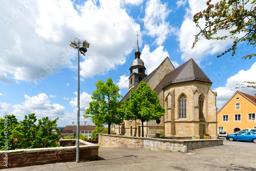 Fototapeta Naklejka Na Ścianę i Meble -  City church in Böblingen at the market square