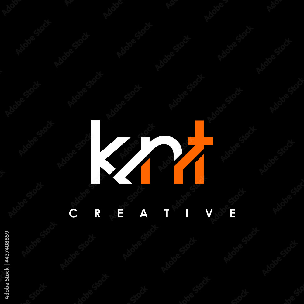 KNT Letter Initial Logo Design Template Vector Illustration