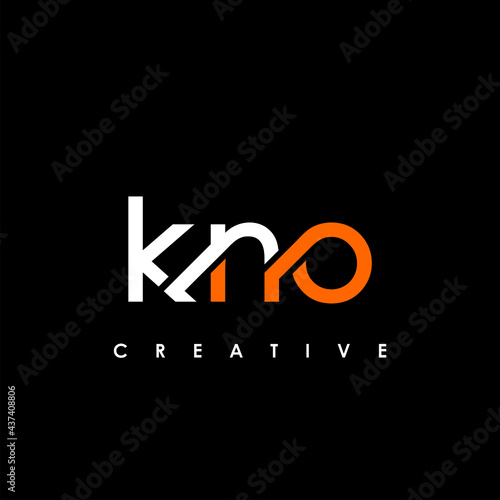 KNO Letter Initial Logo Design Template Vector Illustration