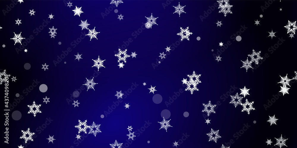 Falling Snowflakes seamless pattern flying snow Falling Snowflakes seamless pattern flying snow
