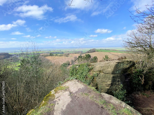 A view of the Cheshire Countryside around Bickerton on a sunny spring afternoon