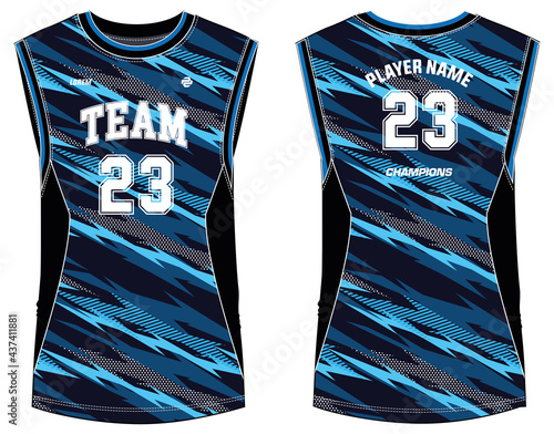 Camouflage Sleeveless Tank Top Basketball jersey vest design t-shirt template, sports jersey concept with front and back view for Men and women. Basketball, Volleyball jersey, tennis and badminton