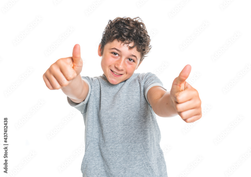 portrait of young and cute teenager isolated on white portrait of young and cute teenager isolated on white