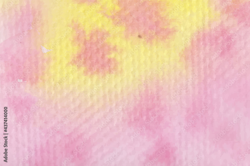 Abstract Pink watercolor hand-painted background texture. 