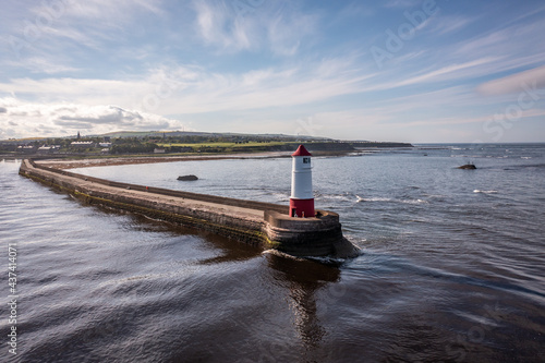 A Lighthouse and Breakwater at the Mouth of a Berwick Upon Tweed