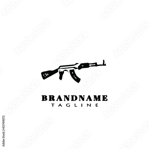 gun design logo template icon vector illustration