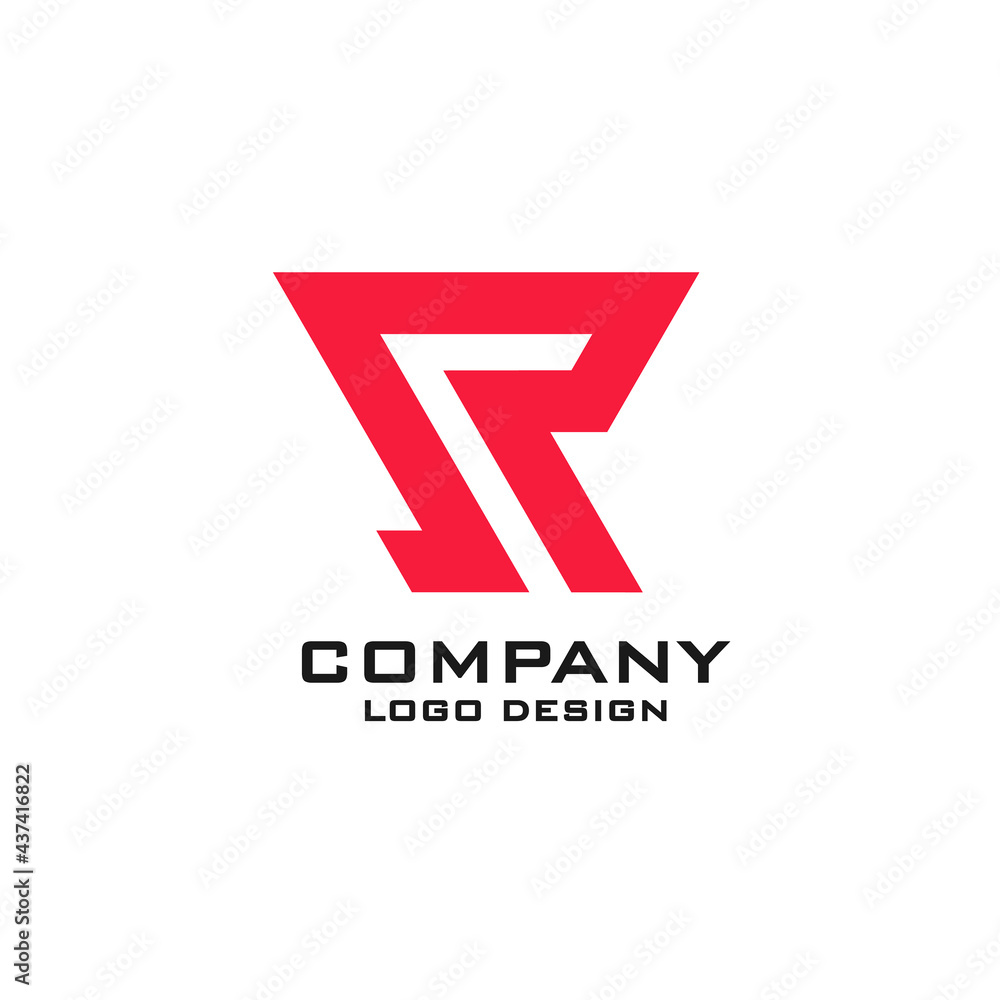 Simple R Symbol Logo Design