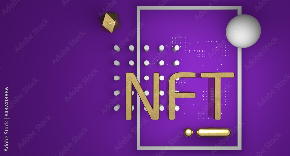 NFT nonfungible token, crypto art, crypto currency technology