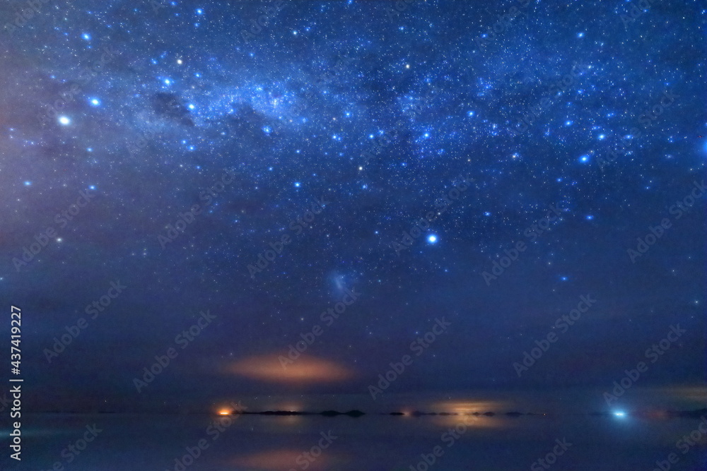Starlights in Uyuni Salt Flat, Bolivia Starlights in Uyuni Salt Flat, Bolivia