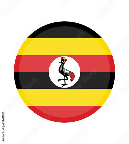 Free Download National Uganda flag, official colors and proportion correctly. National Uganda flag. Vector illustration. EPS10. Uganda flag vector icon, simple, flat design for web or mobile app. - GFXLoad