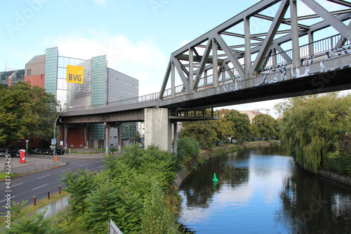 bridge (U Möckernbrücke) at Hallesches Ufer in berlin (germany) 
