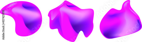 Abstract design set of pink spots background with iridescent textures in purple and black.Vektor illustrator Gray background for decoration of holiday posters, packaging of cosmetics, advertising.