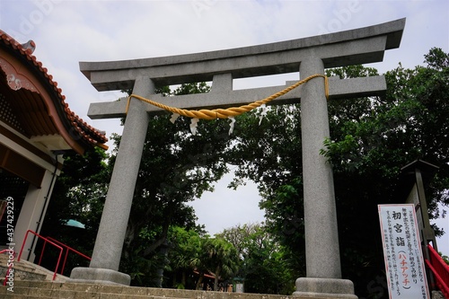 Torii gate of Naminouegu, Naminoue Shrine, Naha, Okinawa - 波上宮 鳥居 那覇 沖縄 photo