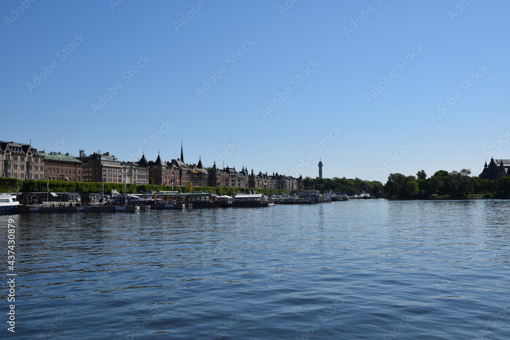 View over central Stockholm, Sweden 