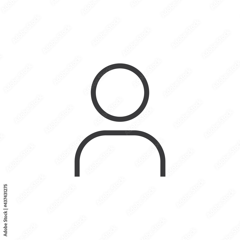 User icon. Human person symbol. Avatar login sign. User icon. Human person symbol. Avatar login sign.