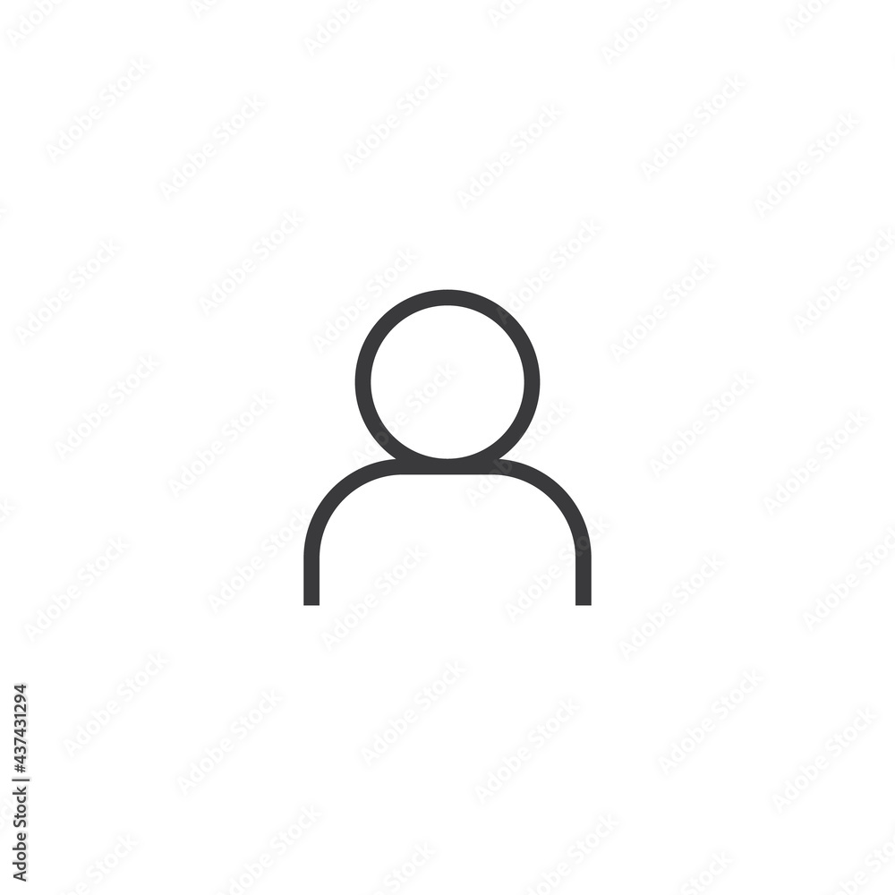 User icon. Human person symbol. Avatar login sign. User icon. Human person symbol. Avatar login sign.