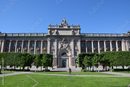 The Swedish parlament in Stockholm, Sweden 