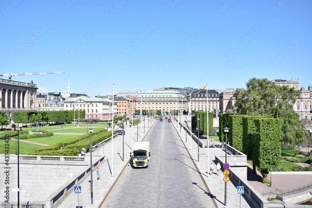 The Swedish riksdagen in Stockholm Sweden 