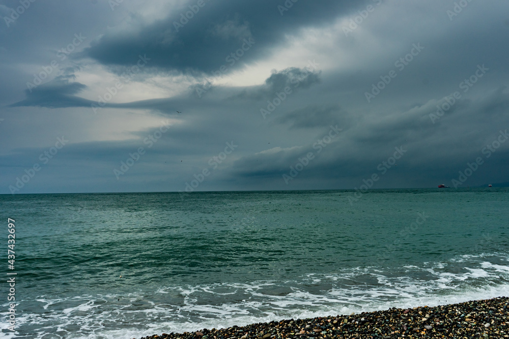 Storm in a summer in Batumi, Georgia Storm in a summer in Batumi, Georgia