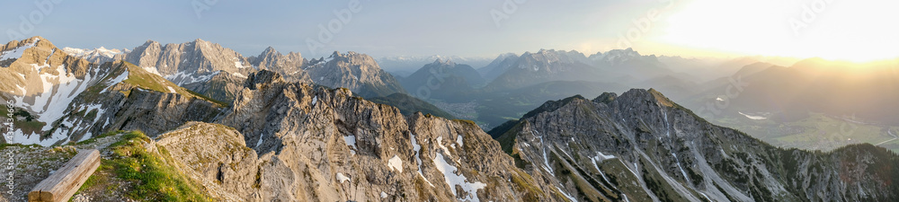 Majestic Karwendel mountains in the Bavarian Alps