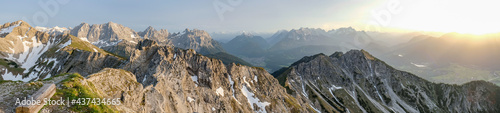 Majestic Karwendel mountains in the Bavarian Alps