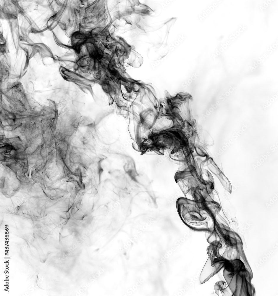 Smoke on a white background. Smoke on a white background.