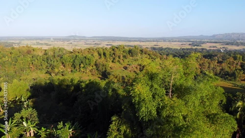 Mountain farmland, Philippines, Aerial view photo