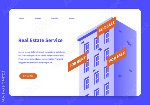 Real Estate Landing Page Concept