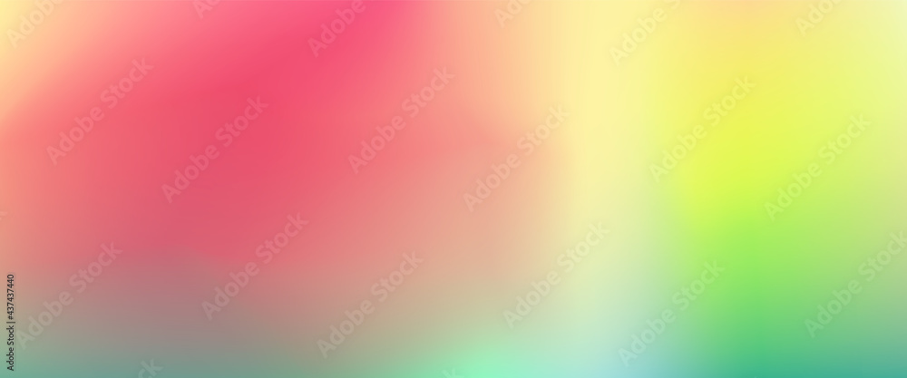 Large abstract banner in gradient shades of red yellow and green 